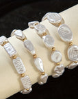 Pearl Statement Bracelet Set of 4