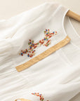 Isabella | Women’s Summer Embroidered Ethnic Midi Dress