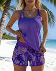 Tankini Stylish Sea Print Split