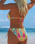 Colorful Bikini Halter Print