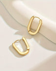 Elegant geometric hoop earrings