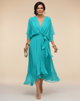 Margaret | Chiffon Dress with V-Neck