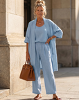 Yael | Three Piece Relaxed Top Pant Set