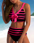 By Esmee® | Striped High-Waisted Bikini