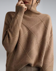 Jamie | Women’s Winter Turtleneck Knit Sweater