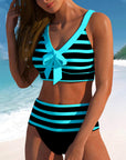 By Esmee® | Striped High-Waisted Bikini