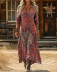 Evelyn | Vintage-Inspired Long Sleeve Casual Dress