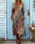 Evelyn | Vintage-Inspired Long Sleeve Casual Dress