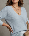 Luciana | Bias Fall Satin Skirt Knit Layer Set
