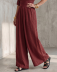 Wanda | Cross Front Wide Leg Jumpsuit