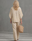 Amity | Button Front Relaxed Tunic Trouser Set
