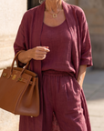 Yael | Three Piece Relaxed Top Pant Set