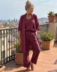 Yael | Three Piece Relaxed Top Pant Set