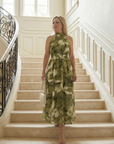Sylin | Gathered Halter Midi Dress