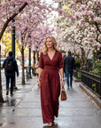 Wanda | Cross Front Wide Leg Jumpsuit