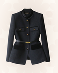 Hailey | Women’s Tailored Belted Blazer Button Style