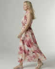 Sylin | Gathered Halter Midi Dress