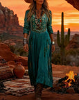 Evelyn | Vintage-Inspired Long Sleeve Casual Dress