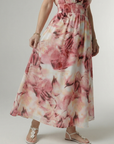 Sylin | Gathered Halter Midi Dress