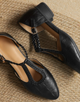 Leather Mary Janes
