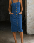 Indira | Button-Up Denim Dress