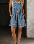 Marvina | Floral Denim Jumpsuit