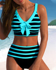 By Esmee® | Striped High-Waisted Bikini