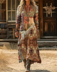 Evelyn | Vintage-Inspired Long Sleeve Casual Dress