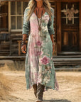 Evelyn | Vintage-Inspired Long Sleeve Casual Dress
