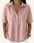Sonya - Blouse with Collar and Button Detail