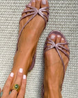 Metallic Strappy Sandals
