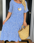 Noémie™ — Elegant Natural Midi Dress