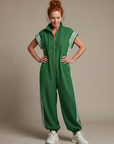 Lark | Zip Front Stripe Panel Jumpsuit