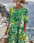 Scarlett | Light, loose midi dress with floral print