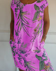 Gabriella | Women Casual Leaf Print Summer Dress