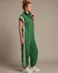 Lark | Zip Front Stripe Panel Jumpsuit