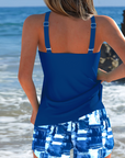 Tankini Fashion Tie-Dye Top with Shorts