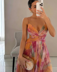 Hazel | Women Elegant Pleated Maxi Dress