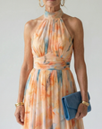 Elin | Soft Halter Midi Dress