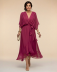 Margaret | Chiffon Dress with V-Neck