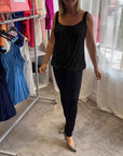 Marie | Pleated Real Relaxed Sleeveless Top