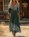 Evelyn | Vintage-Inspired Long Sleeve Casual Dress