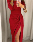 Ashley | Women Elegant Off Shoulder Midi Dress
