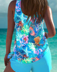 Trudy – Elegant tankini with a slimming effect and matching shorts