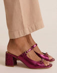 Thick Heels with Back Strap and Block Toe