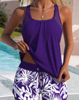 Barbara | Elegant Ocean Print Split Tankini