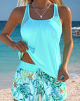 Barbara | Elegant Ocean Print Split Tankini