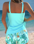 Barbara | Elegant Ocean Print Split Tankini