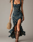 Caroline | Boho Retro Maxi Dress