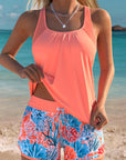 Barbara | Elegant Ocean Print Split Tankini